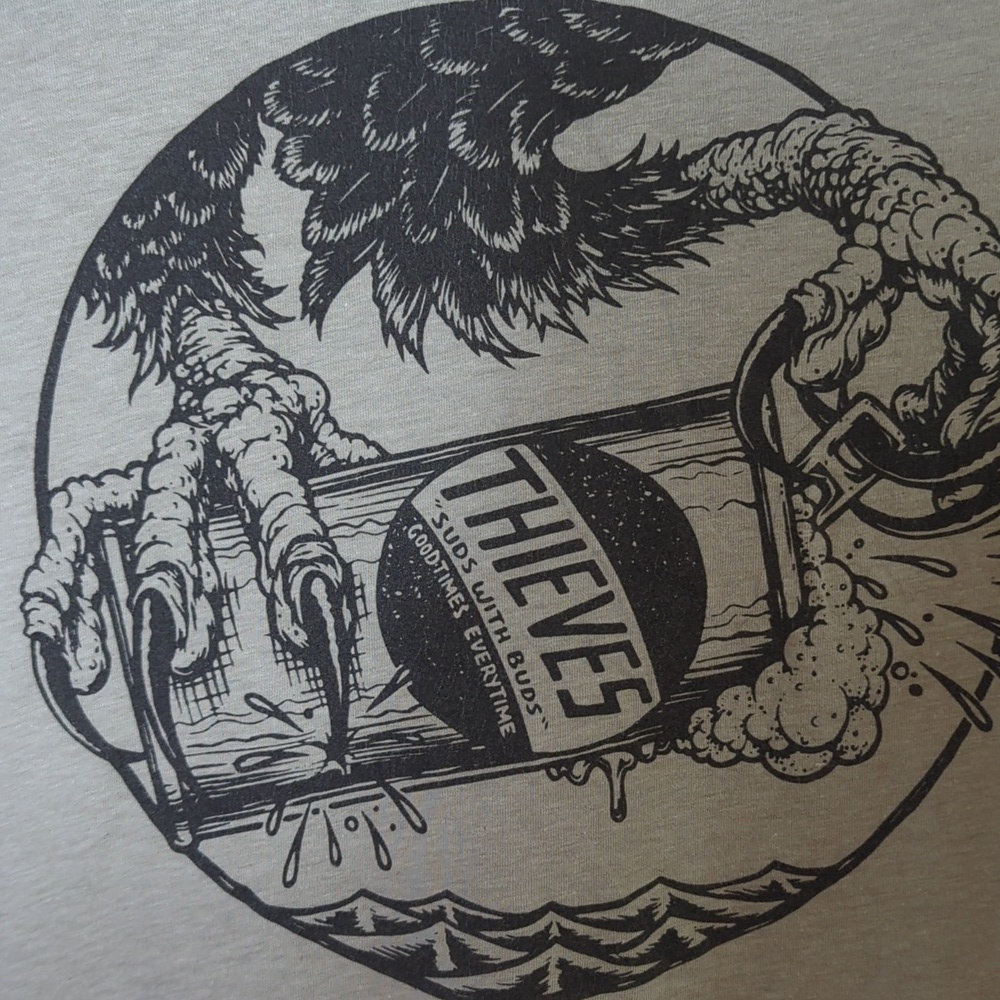 Gray Graphic T-Shirt As Thick As Thieves Large